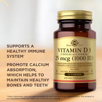 Thumbnail for Solgar, Vitamin D3 (Cholecalciferol) 1000 Iu Tablets, 90 Count