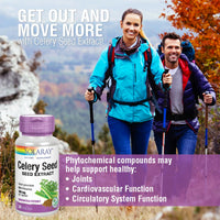 Thumbnail for SOLARAY Celery Seed Extract Capsules - Overall Health Support for Men & Women, 100 mg, 85% Phthalides, Non-GMO, Vegan - 30 Count VegCaps
