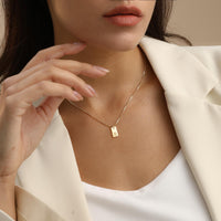 Thumbnail for Initial Necklaces for Women 14K Gold Plated Letter Necklace Dainty Name Pendant Necklace Personalized Christmas Gifts for Women Trendy Gold Jewelry