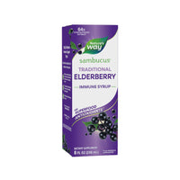 Thumbnail for Nature’s Way Sambucus Elderberry Traditional Immune Syrup, Highly Concentrated Black Elderberry Extract, Traditional Immune Support*, Delicious Berry Flavored, 8 Fl Oz (Packaging May Vary)