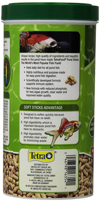 Thumbnail for Tetra Pond Sticks, Koi Fish & Goldfish Food, Soft Sticks, Easy to Digest Floating Pond Fish Food, 3.53 ounces