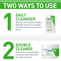Thumbnail for CeraVe Hydrating Cream To Foam Cleanser, Makeup Remover Face Wash For Dry Skin, Foaming Facial Cleanser With Hyaluronic Acid, Normal To Dry Skin, Fragrance Free & Non Comedogenic, 19 Fluid Ounce