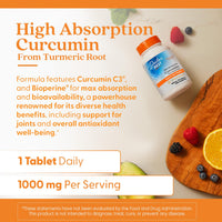 Thumbnail for Doctor's Best Curcumin From Turmeric Root with C3 Complex & BioPerine, Benefit the Joints by Helping to Neutralize Free Radicals, Non-GMO, Gluten Free, Soy Free, Joint Support, 1000 mg, 120 Tablets