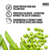 Thumbnail for NAKED Chocolate Pea Protein Isolate 5LB Bulk Pure Micronized Creatine Monohydrate 500g (100 Servings) – Plant-Based; Vegan; Non-GMO; Gluten Free; Soy Free; Lactose Free