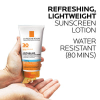 Thumbnail for La Roche-Posay Anthelios Cooling Water Sunscreen Lotion, Water Based Sunscreen for Face & Body, Broad Spectrum SPF + Antioxidants, Fast Absorbing Water-Like Texture, Oil Free Sunscreen SPF 30