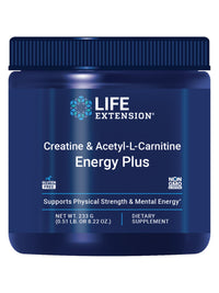 Thumbnail for Life Extension Creatine Acetyl-L-Carnitine Energy Plus, Energy Support Supplement, creatine monohydrate, Acetyl-L-carnitine, Gluten-Free, Non-GMO, Vegetarian, 30 Servings