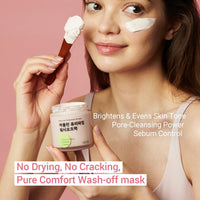 Thumbnail for NEAF NEAF Kaolin Purifying Wash Off Pack, Pore Cleansing Mask for Dry Sensitive Skin, Softening and Hydrating, Korean Skincare (3.88oz / 110g)