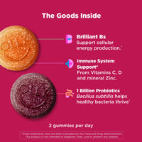 Thumbnail for OLLY Multi + Probiotic Adult Multivitamin Gummy, 1 Billion CFUs, Digestive and Immune Support Chewable Supplement, Tropical Twist, 35 Day Supply - 70 Count