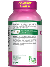 Thumbnail for Nature's Truth Calcium 600mg with Vitamin D3 | 250 Caplets | Calcium Carbonate | Vegetarian, Non-GMO & Gluten Free Supplement