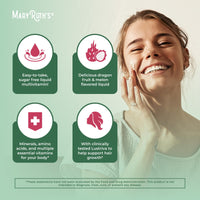 Thumbnail for MaryRuth's Liquid Multivitamin + Hair Growth | Biotin 10000mcg | Lustriva Hair Growth Supplement | Clinically Tested in Women for Thicker Hair & Facial Wrinkle | Skin Care | Ages 18+ | 15.22 Fl Oz