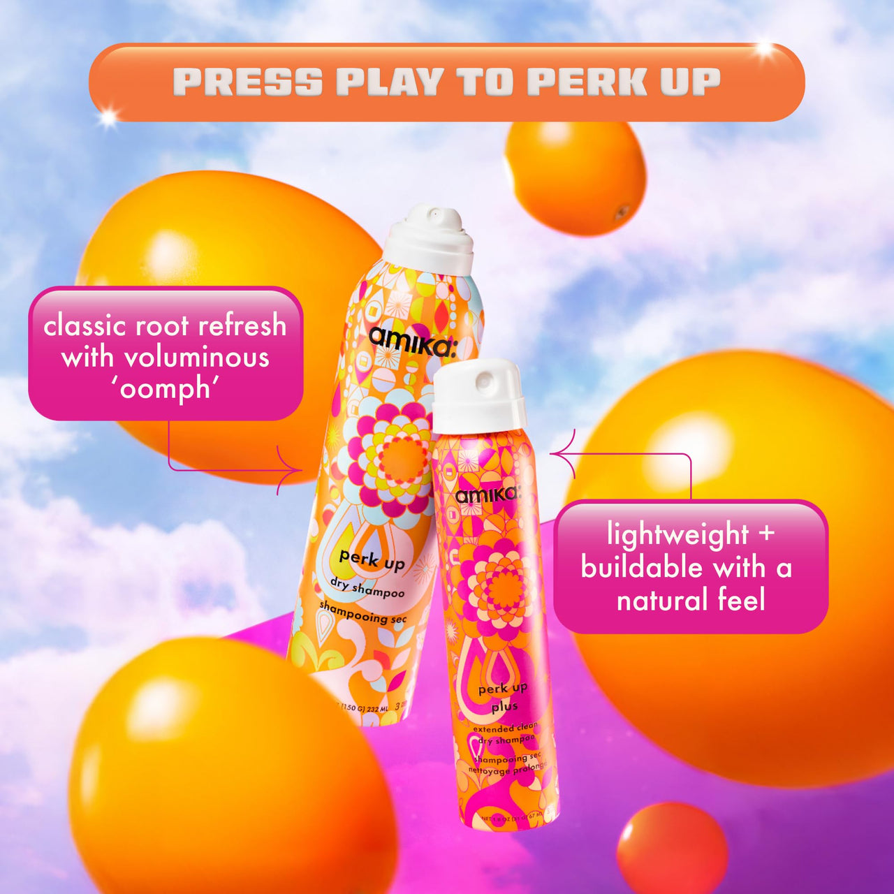 amika perk up power-up: dry shampoo duo
