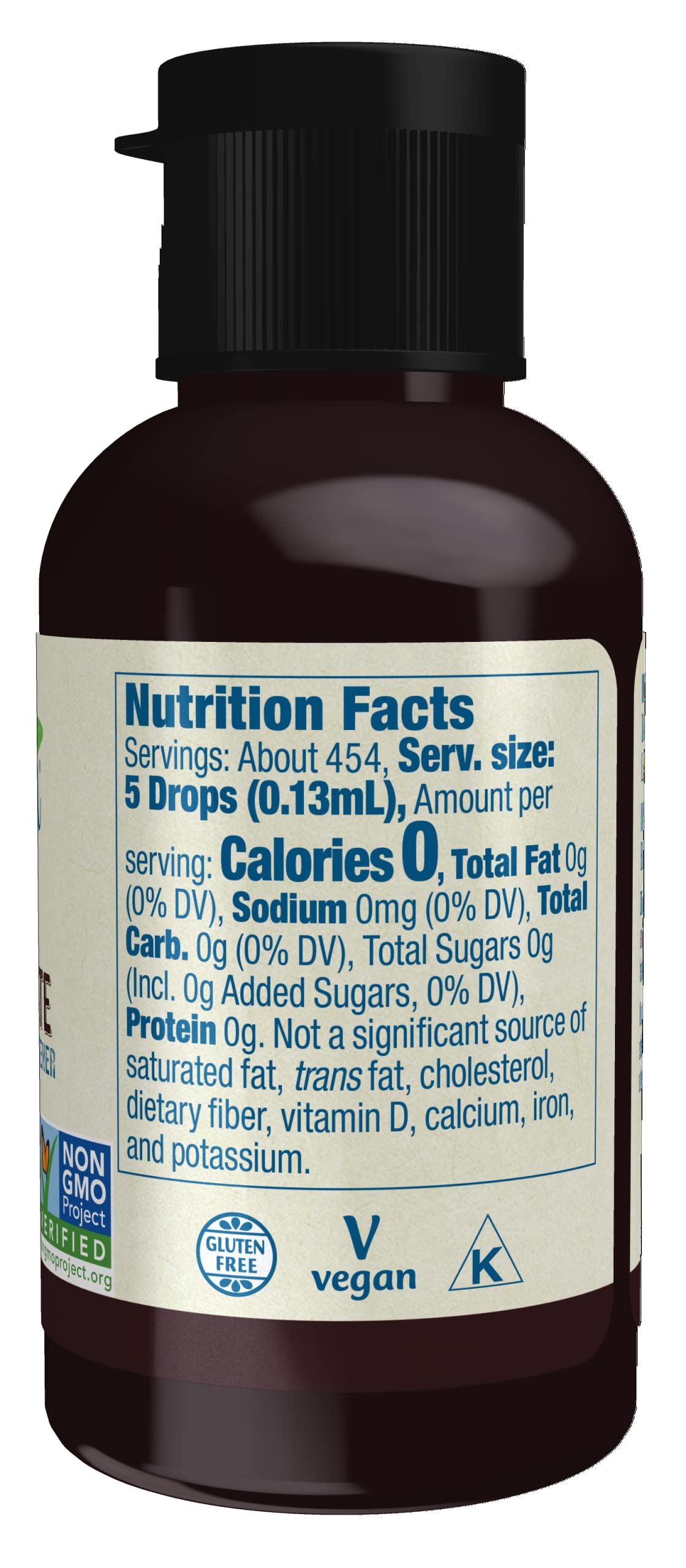 NOW Foods, Better Stevia Liquid, Dark Chocolate, Zero-Calorie Liquid Sweetener, Low Glycemic Impact, Certified Non-GMO, 2-Ounce
