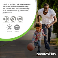 Thumbnail for NaturesPlus Source of Life Garden Family Multivitamin - 60 Chewables - Mixed Berry Flavor - Energy, Metabolism & Digestive Health with Probiotics - USDA Certified Organic - Up to 60 Servings