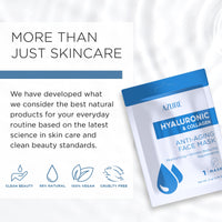 Thumbnail for Azure Cosmetics Hyaluronic Acid & Collagen Anti Aging Sheet Facial Mask - Rejuvenating & Moisturizing Face - Helps Reduce Fine Lines & Wrinkles, Tightens & Smooths - Made in Korea - Pack of 5