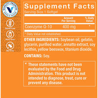 Thumbnail for The Vitamin Shoppe CoQ-10 400mg Beneficial for Those Taking (60 Softgels)