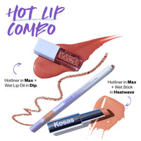 Thumbnail for Kosas Hotliner Retractable Lip Liner Pencil with Built-In Brush & Sharpener - Easy Contouring, Hydrating, Long-Lasting - Pigmented Creamy Texture for Plumping Lips - Hyaluronic Acid & Konjac - Max