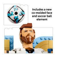 Thumbnail for LEGO Editions Lionel Messi – Soccer Legend - Building Set for Boys & Girls, Ages 12+ - Collectible Soccer Gift with Plaque - Kids Bedroom or Shelf Decor - 43015