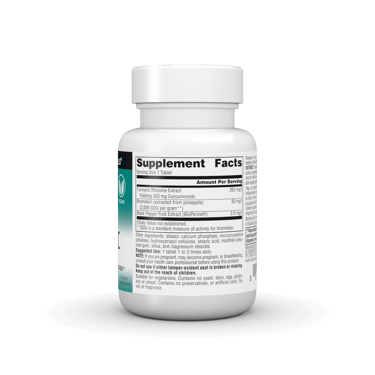 Source Naturals Turmeric Extract - Supports Healthy Inflammatory Response - 50 Tablets