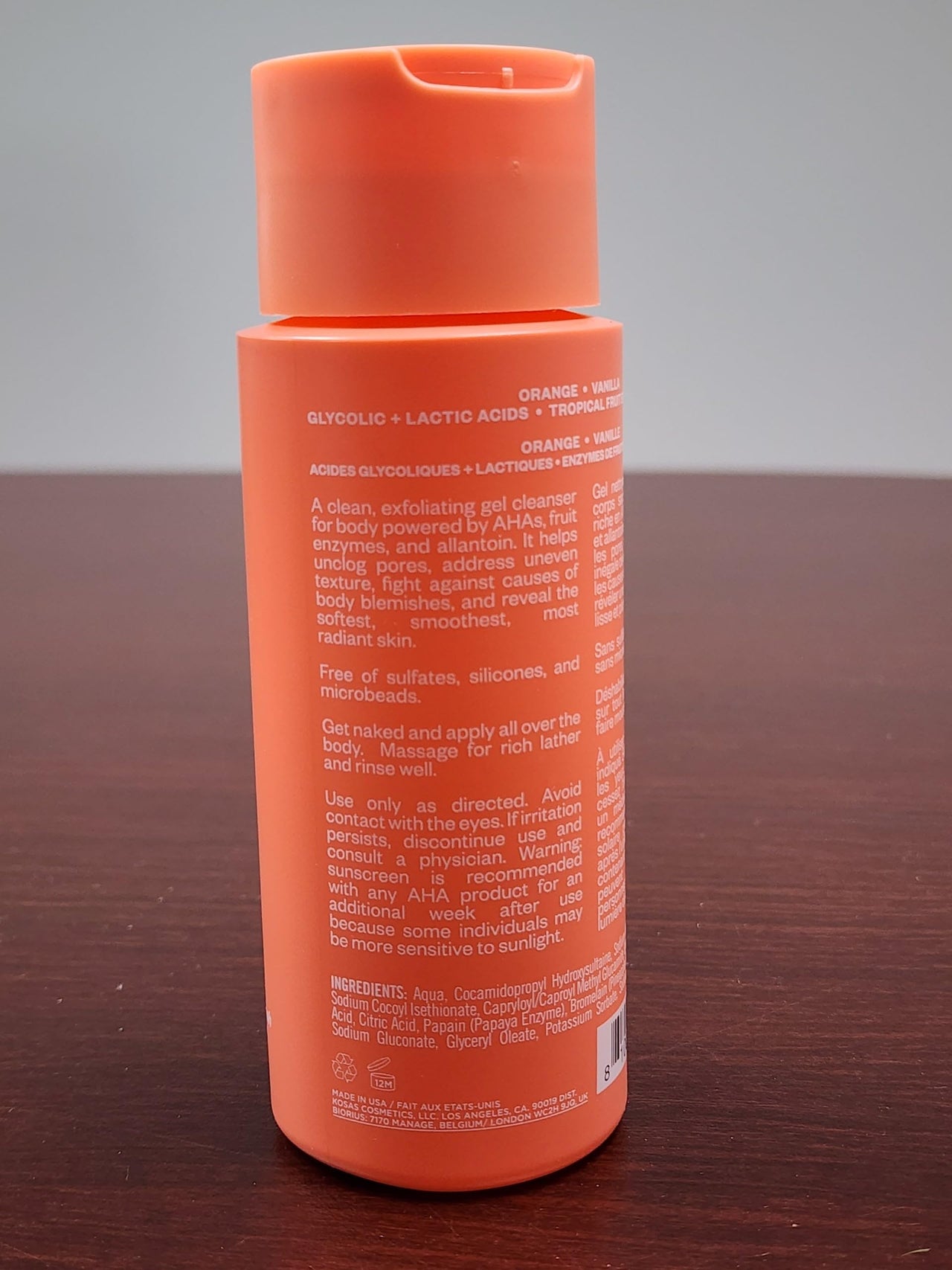 Kosas Kosasport Good Body Skin Exfoliating Body Cleanser - Juicy Clean