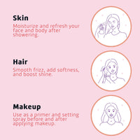Thumbnail for De La Cruz Rose Water and Glycerin Spray for Face - Rosewater Facial Toner and Moisturizer Mist for Skin and Hair 8 fl oz (236 mL)