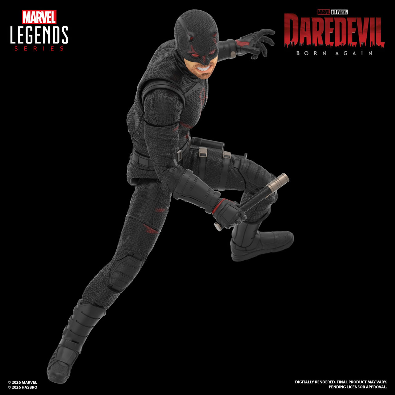 Marvel Legends Series Daredevil: Born Again Daredevil & Jessica Jones, 2 Collectible 6-Inch Action Figures