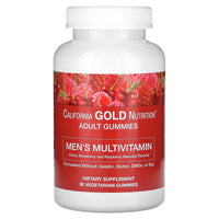 Thumbnail for California Gold Nutrition Men's Multivitamin Gummies, Mixed Berry and Fruit, 90 Gummies
