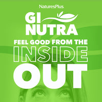 Thumbnail for NaturesPlus GI Natural Total Digestive Wellness - 90 Bi-Layered Tablets - with L-Glutamine, Probiotics, Prebiotics & Enzymes - Gluten Free - 30 Servings
