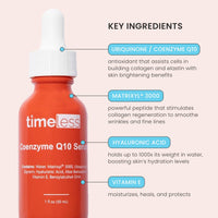 Thumbnail for Timeless Skin Care Coenzyme Q10 Serum - Skin Care Serum for Smoothing Skin - Fragrance-Free Coenzyme Q10 Serum with Hyaluronic Acid - Antioxidant Serum for Skin Care - 1 oz