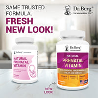 Thumbnail for Dr. Berg Natural Prenatal Vitamins for Women (Pregnant & Nursing) - Prenatal Vitamins with Folate, Vitamins, Minerals, Omegas, &11 Powerful Superfoods - Womens Prenatal Multivitamin - 60 Capsules