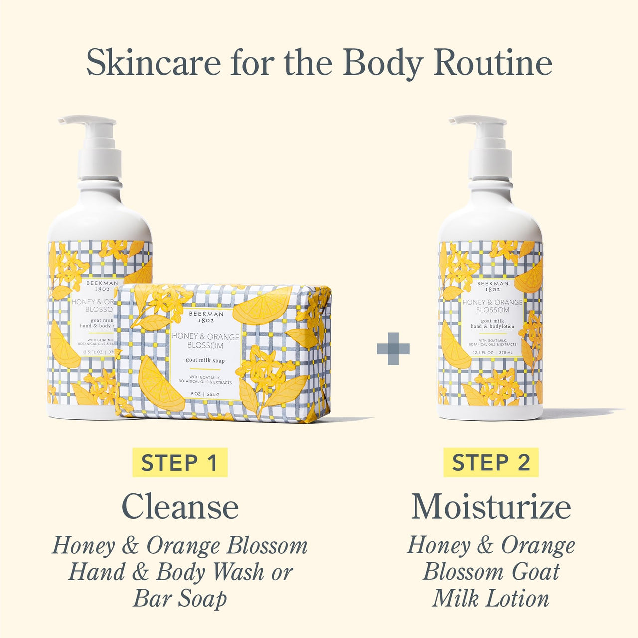 Beekman 1802 Goat Milk Lotion – Body Lotion & Hand Lotion for Dry Skin, Lightweight Non-Greasy Formula with Shea Butter & Jojoba Oil, Cruelty Free, Lotion Pump – Honey & Orange Blossom