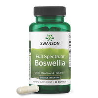 Thumbnail for Swanson Double Strength Boswellia - Ayurvedic Herb for Joint Flexibility & Mobility Support - Boswellia Serrata Resin - (60 Capsules, 800mg Each)