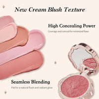 Thumbnail for Flower Knows Little Angel Cream Blush,Warm Pink Hydrating Blush for Cheeks,Buildable & Blendable Dewy Face Makeup,Soft Long-Lasting Cute Make Up for Women & Girls,0.21 Oz(02 Floral Praise,6g)