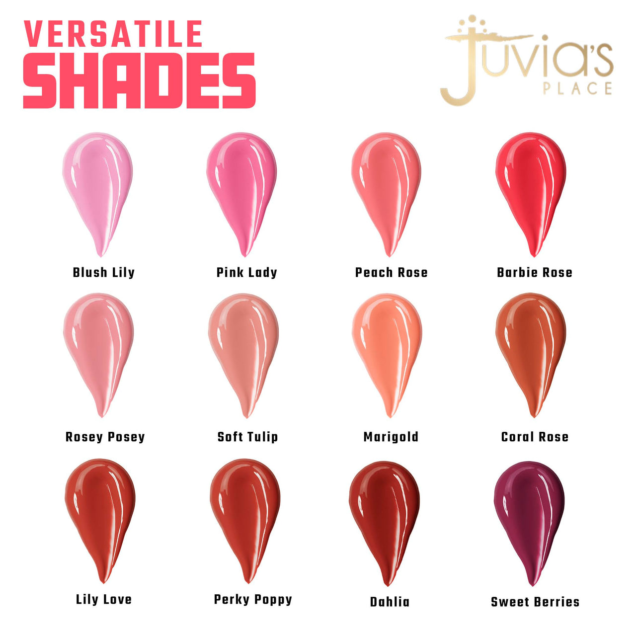 Juvia's Place Blushed Liquid Blush PerkyPoppy - Dewy Tint Cheeks Makeup Glow Pigment Effortless Beauty Long Lasting Cosmetics Soft Creamy Natural Buildable All Skin Color Light Flawless Finish Blend