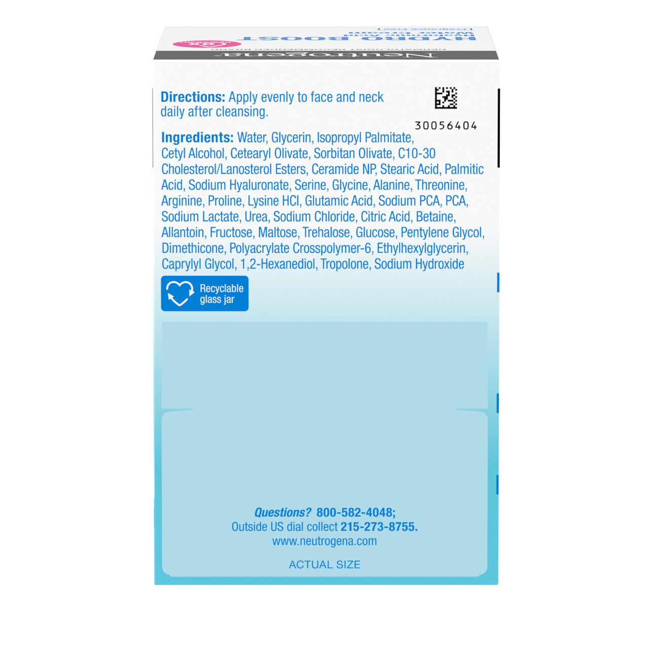 Neutrogena Hydro Boost Water Cream, 72 Hr Hydration for Normal/Extra Dry Skin, Fragrance Free, Face Moisturizer with Hyaluronic Acid, 1.7 oz. & Trial Size Hydro Boost Hydrating Gel Cleanser, 0.5 fl oz