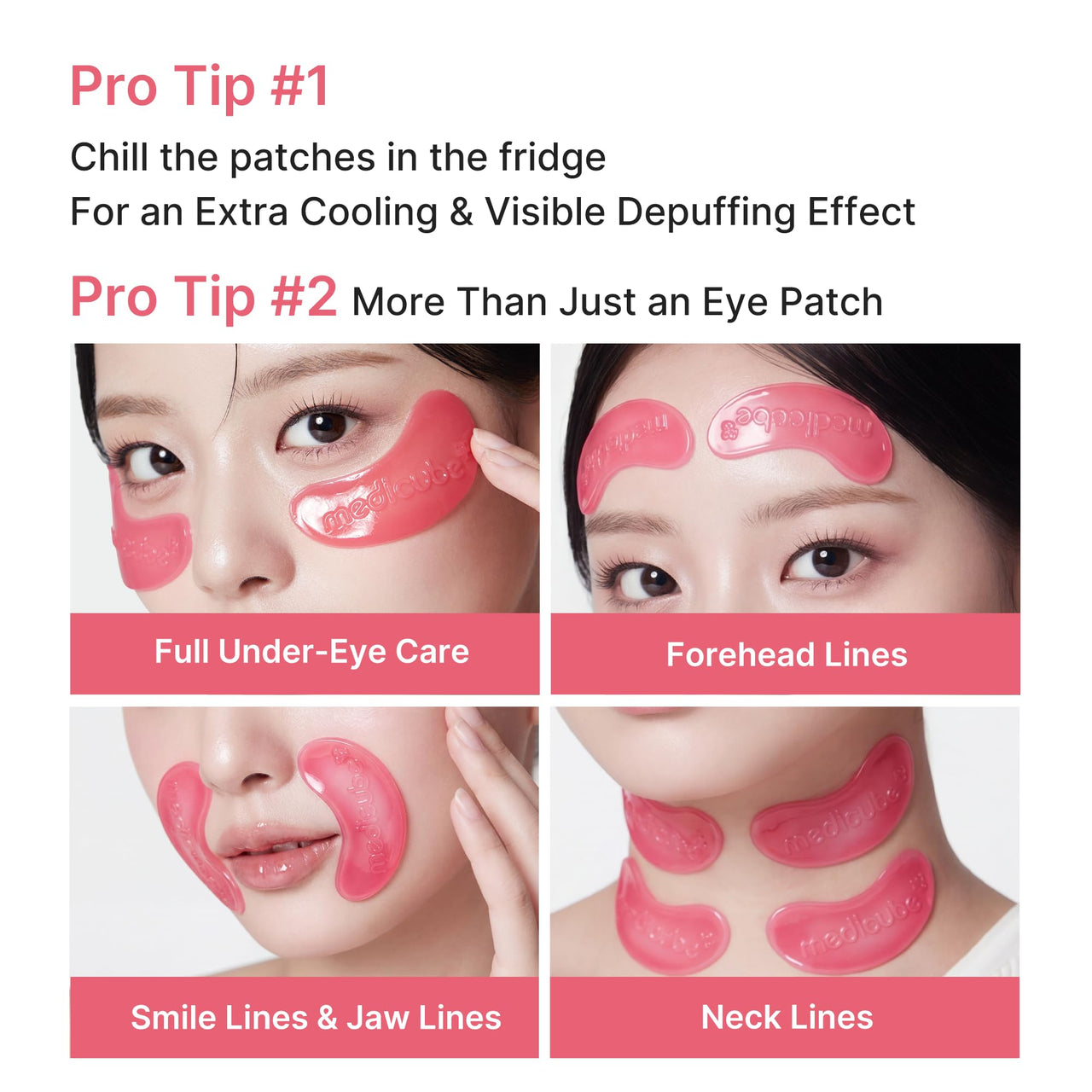 medicube Jelly Eye Mask PDRN Pink Collagen | Hydrogel Eye Patches with PDRN, Collagen, NAD | Refreshing for Puffy, Tired Eyes | Firming for Look of Wrinkles, Fine Lines | Korean Skincare (28 Pairs)