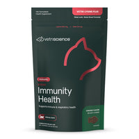 Thumbnail for VetriScience Lysine Immunity Health Chews, 250 mg Immune Supplement for Cats and Kittens with Allergies, Sneezing, Runny Nose and Watery Eyes, Chicken, 90 Count