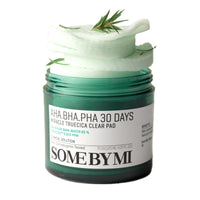 Thumbnail for SOME BY MI AHA BHA PHA 30 Days Miracle Truecica Clear Pad - 70 Pads - Mild Exfoliating Korean Centella Toner Pads - Daily Soothing and Blackhead Removing Pore Minimizer for Face - Korean Skin Care
