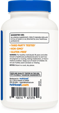 Thumbnail for Nutricost Red Yeast Rice with CoQ10 1300mg, 120 Capsules, 60 Servings - Non-GMO, Gluten Free