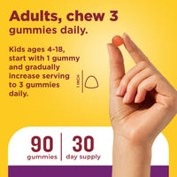 Thumbnail for Nature Made Prebiotic Fiber Gummies for Adults and Kids, Fiber Supplement for Digestive System Support, 90 Gummies
