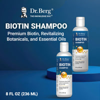 Thumbnail for Dr. Berg Biotin Shampoo for Men & Women (Improved High-Performance Formula) - Independently Tested & Certified Paraben- Sulfate- & Silicone-Free - Infused w/Biotin, Argan Oil & Botanicals - 8 Fl oz