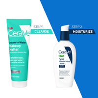 Thumbnail for CeraVe Cream-to-Water Makeup Melter with Squalane & Ceramides, Facial Cleanser for Makeup Removal & Double Cleansing & 48h Hydration, Fragrance-Free, Safe for Sensitive Skin, 4 oz