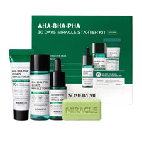 Thumbnail for SOME BY MI AHA BHA PHA 30Days Starter Kit - Toner 1.01Oz, Serum 0.33Oz, Cream 0.7Oz, Cleansing Bar 1.05Oz - Mild Exfoliating Daily Skin Care Set - Skin Wastes, Sebum, Oiliness Care - Korean Skin Care