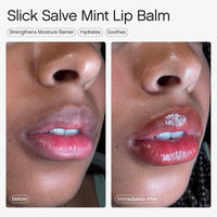 Thumbnail for Topicals Slick Salve Mint Glossy Lip Balm | Soothes Discomfort, Strengthens Barrier & Provides Lasting Hydration & Relief | Vegan, Paraben-Free Formula w/Hyaluronic Acid (2 Pack, 0.5 Fl Oz Each)