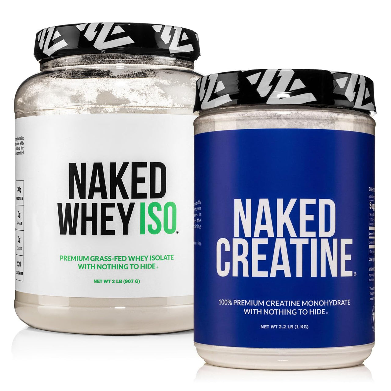 NAKED Whey Isolate Protein 28 Servings + Pure Micronized Creatine Monohydrate 200 Servings