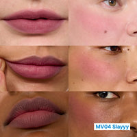 Thumbnail for fwee Blurry Pudding Pot | Airbrushed Blush & Lip, Buildable & High Pigment, Long-lasting, Lightweight, Natural Soft Matte Finish, Satin Finish Blurring Blush - Slayyy (Smoky Mauve) | 0.17 oz