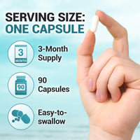Thumbnail for Dr. Berg Sea Kelp Enhanced Iodine - 200 mcg of Premium Iodine - Seaweed Blend Includes Klamath Blue-Green Algae & Sea Kelp - 90 Capsules