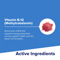 Thumbnail for Superior Source No Shot Methylcobalamin B-12 1,000 mcg - Vitamin B-12 to Support Energy Production, Brain Health & Overall Wellness - Sublingual Tablets for Rapid Absorption - 60 Dissolving Tablets