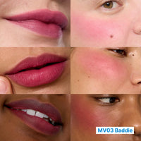 Thumbnail for fwee Blurry Pudding Pot | Airbrushed Blush & Lip, Buildable & High Pigment, Long-lasting, Lightweight, Natural Soft Matte Finish, Satin Finish Blurring Blush - Baddie (Mauve Berry) | 0.17 oz