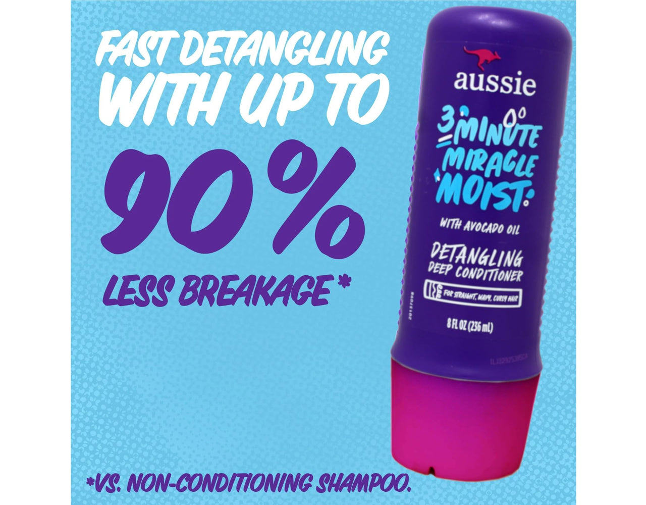 Aussie 3 Minute Miracle Deeeep Moist Treatment 8oz (3 Pack)