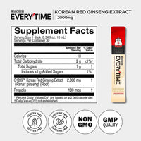 Thumbnail for JUNG KWAN JANG Everytime Korean Red Ginseng Extract 2,000mg - Liquid Stick Supplements with Propolis & Adaptogen - Energy Boost & Immune Support, Natural & Healthy Energy Drinks (10 Sticks)